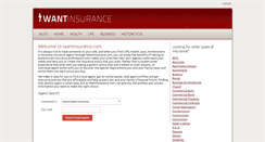 Desktop Screenshot of iwantinsurance.com