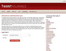 Tablet Screenshot of iwantinsurance.com